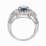 Tanzanite & Diamond 14K White Gold Ring