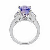 Tanzanite & Diamond 14K White Gold Ring