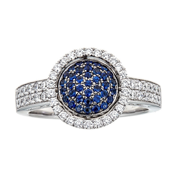 Simon G. Sapphire & Diamond Flip Dual Face Ring